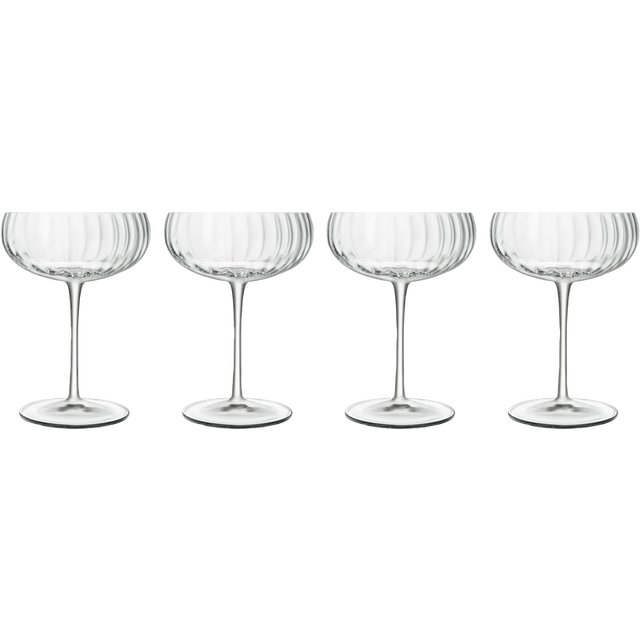 Optica Champagneskål 4 st från Luigi Bormioli - Klar färg - son.hyx® krystalinglas