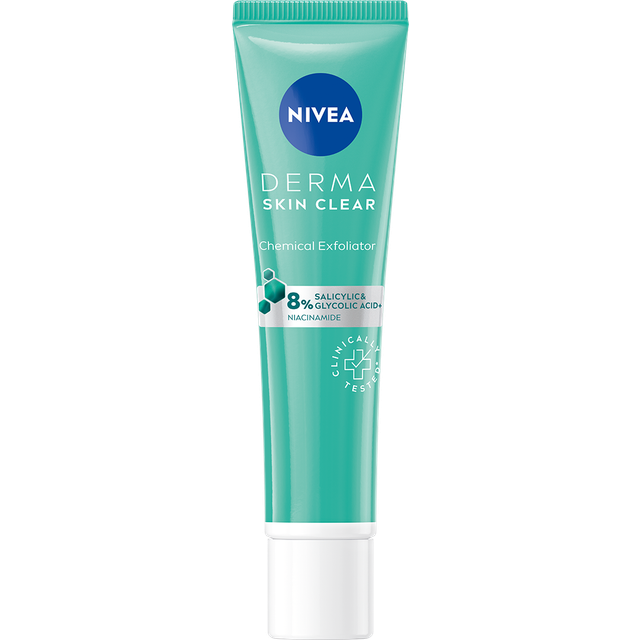 Nivea Derma Skin Clear Night Exfoliator 40ml - Bedste peeling til ansigtet - Dinskønhed.dk