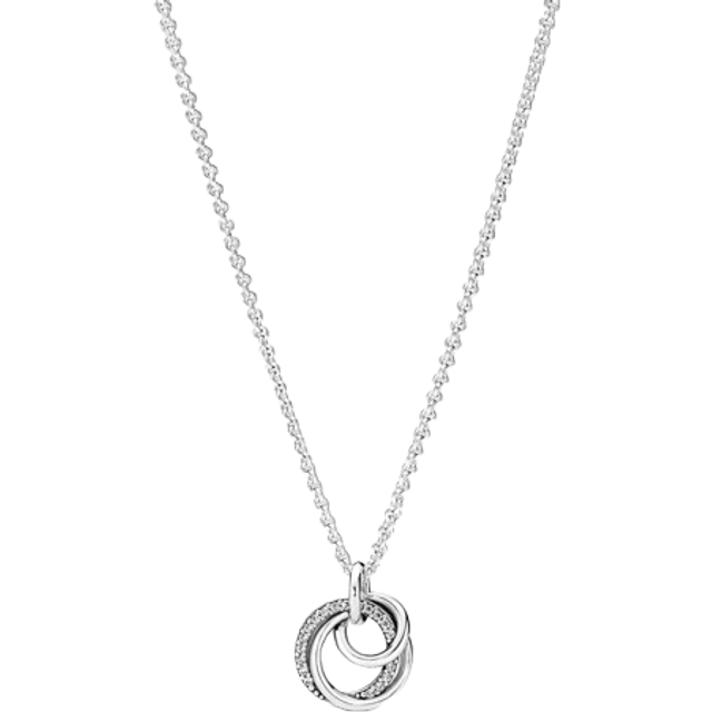 Family Always Encircled Pendant Necklace For Womens DIY Necklaces Jewelry Ladies Christmas Jewelry Gift - Multicoloured