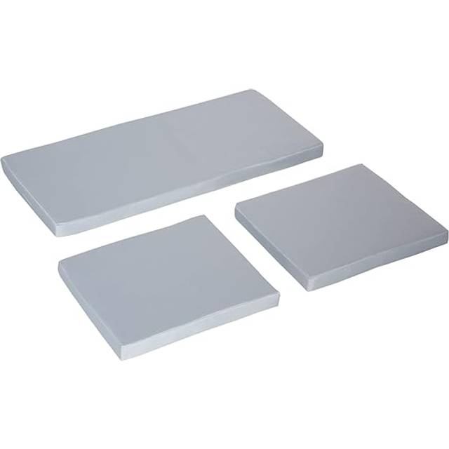 Outsunny 3PCs Rattan Garden Seat Cushions Pads for Patio Furniture - Grey | TJ Hughes