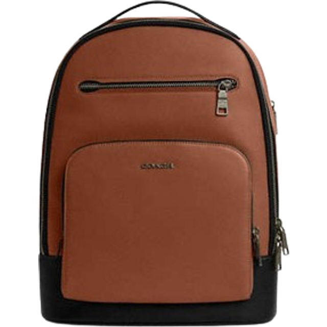 Coach Mens Ethan Backpack in Smooth Leather Bag - Brown - One Size