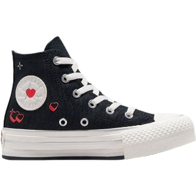 Converse Kid s Chuck Taylor All Star EVA Lift Platform Y2K Heart High Top Black Vintage White Price