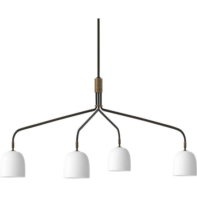 Gubi - Howard Chandelier 4 Long Arm - Takkronor - Space Copenhagen - Vit
