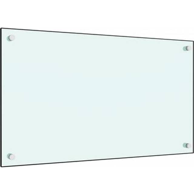 vidaXL Kitchen Backsplash Transparent 70 x 40 cm Tempered Glass