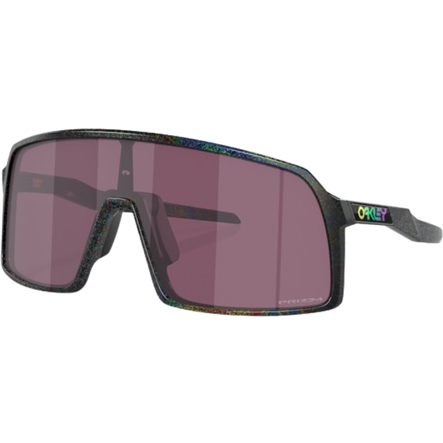 Oakley, Accessoarer, unisex, ONE Size, Svarta Shield Solglasögon med Stjärnteckenstryck