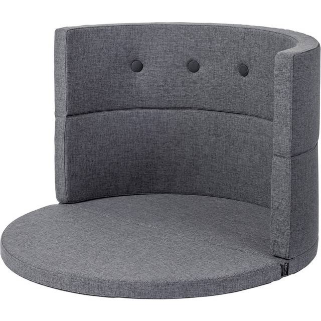 By KlipKlap - KK Play Fold – Circle - Barnsoffa - BLUE GREY W. GREY - Ø:90 x H:30 CM