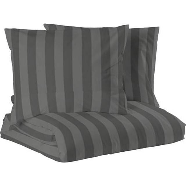 Mirage 3-Dels Satin Påslakan Kingsize, Mörkgrå, 220x210