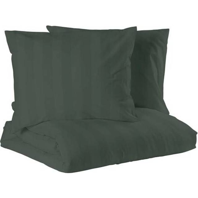 Mirage 3-Dels Satin Påslakan Kingsize, 220x210, Mörkgrön
