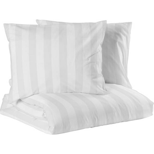 Mirage 3-Dels Satin Påslakan Kingsize, Vit, 220x210