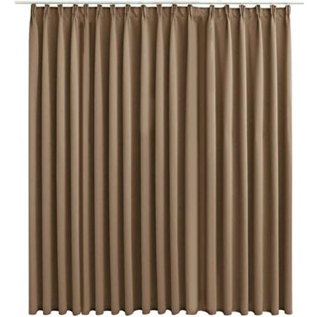 Mörkläggningsgardin med krokar taupe 290x245 cm