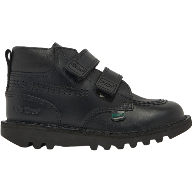 Kickers Black Kick Hi Roll Boys Toddler Boots