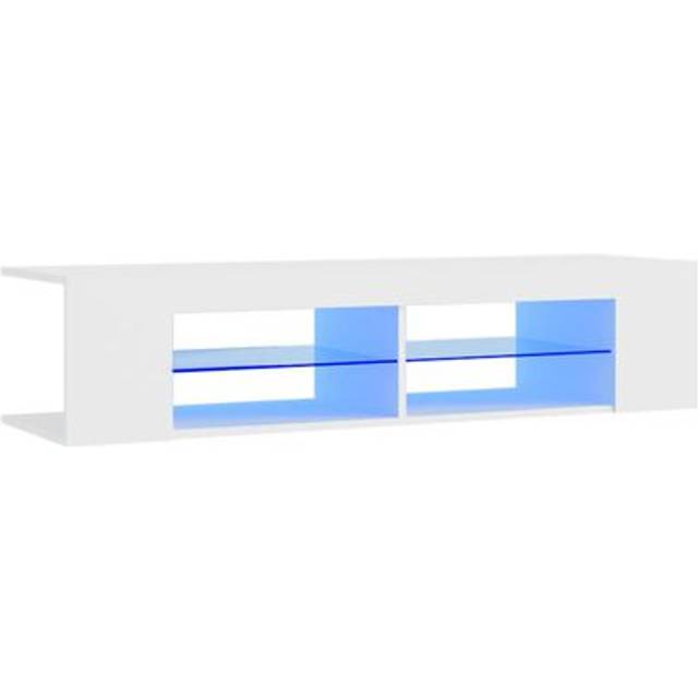 vidaXL TV-bänk med LED-belysning sonoma-ek 135x39x30 cm
