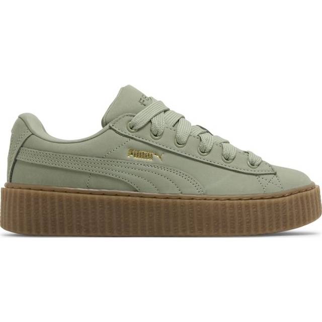 Puma Creeper Phatty Nubuck unisex träningsskor 396813 sneakers skor, Grön dimma Puma guld 02, 35.5 EU