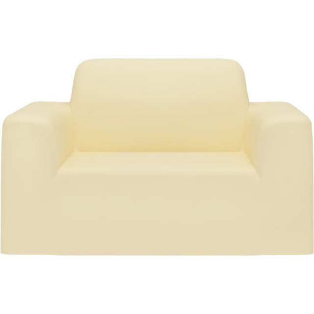 vidaXL Stretch Couch Slipcover Cream Polyester Jersey