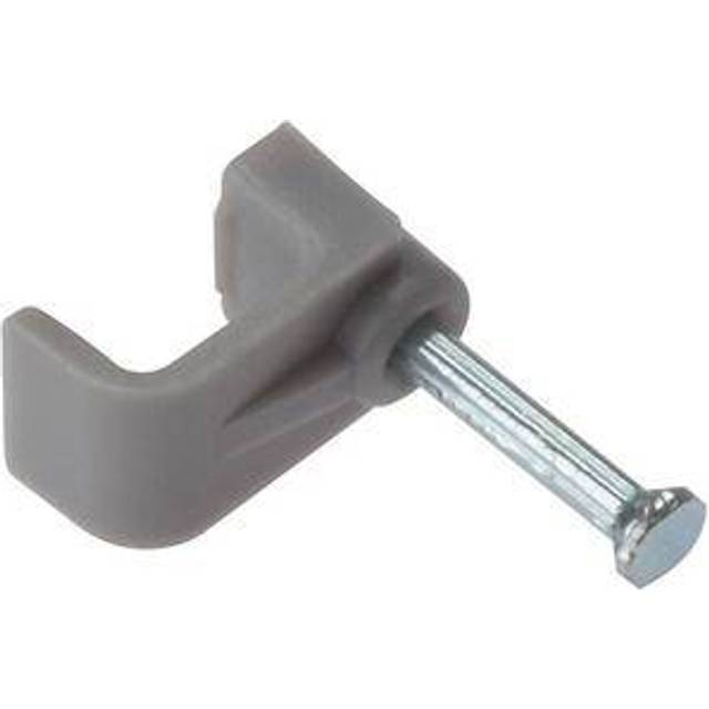Forgefix - FCC4G Cable Clip Flat Grey 4.00mm Box 100 FORFCC4G