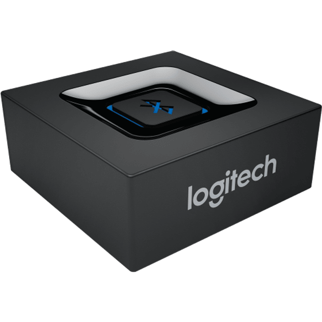 Logitech Kabelloser Bluetooth Audio-Empfänger, Multipoint Bluetooth, 3.5 mm & Cinch-Eingang, Pairing-Taste, 15 m Reichweite, EU Stecker, PC/Mac/Tablet/Handy/AV-Receiver/Stereoanlage - Schwarz