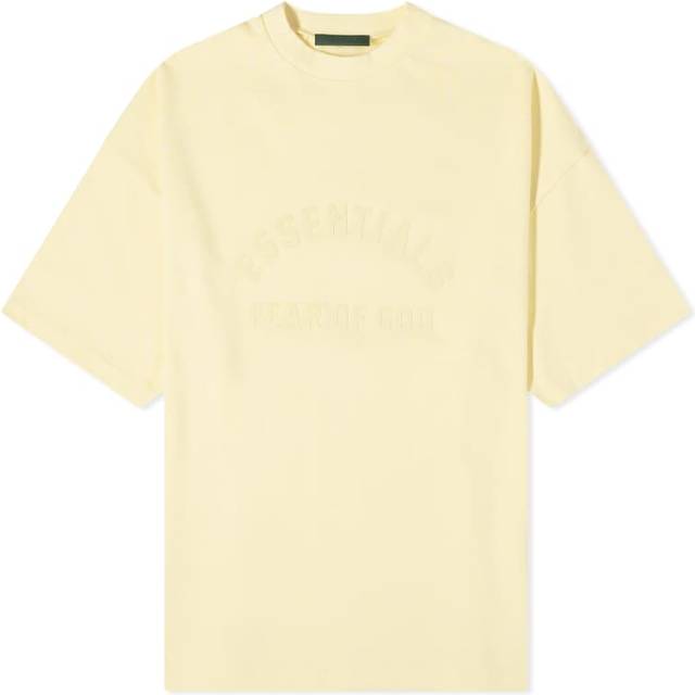Fear of God ESSENTIALS Yellow Crewneck T-Shirt - Garden Yellow - XL