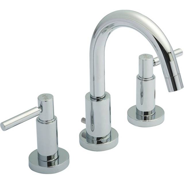 Hudson Reed - Tec Lever 3-Hole Basin Mixer Tap with Pop Up Waste - Chrome