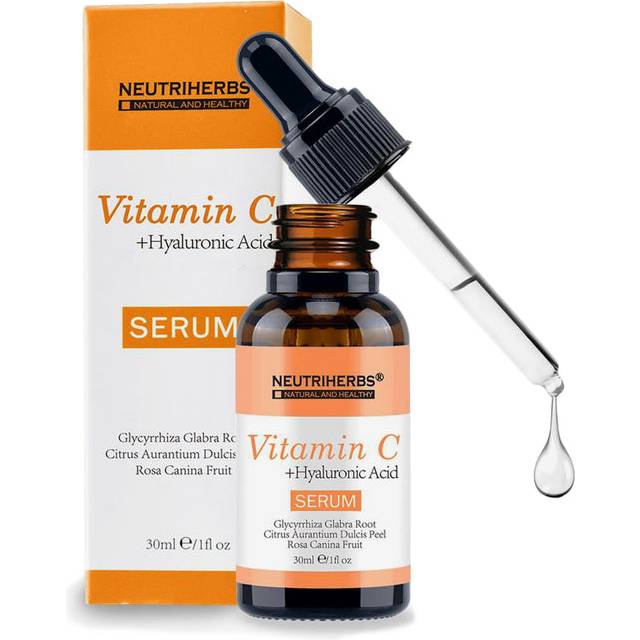Neutriherbs Vitamin C Serum with Hyaluronic Acid 1 Oz Anti Aging Anti Wrinkle Serum, 20% Vitamin C Super Strength Natural Whitening Moisturizing