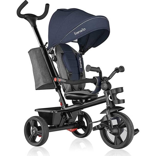 LIONELO Haari 2in1 Kids Tricycle Stroller for Toddlers 1-5 Years Up to 25kg Parent Steering Control Swivel seat Three Wheeler Bike Harness Canopy