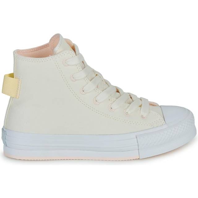 Older kid's converse chuck taylor lift hi cream
