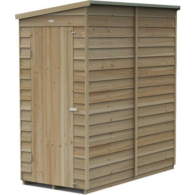 6' x 3' Forest 4Life 25yr Guarantee Overlap Pressure Treated Windowless Pent Wooden Shed (1.88m x 1.02m)