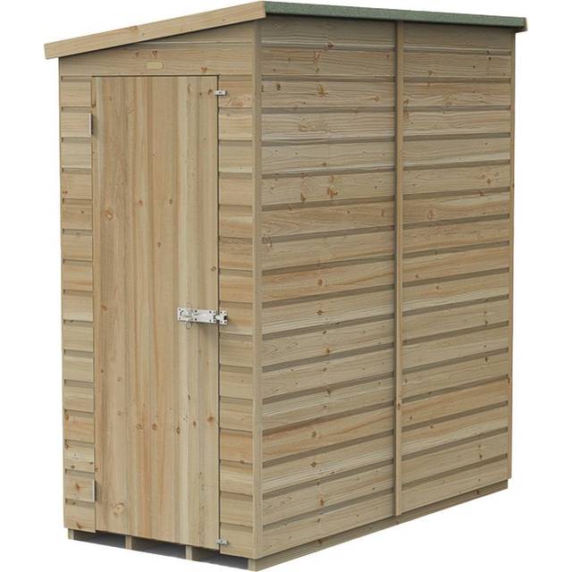 6' x 3' Forest Beckwood 25yr Guarantee Shiplap Pressure Treated Windowless Pent Wooden Shed (1.88m x 1.02m)