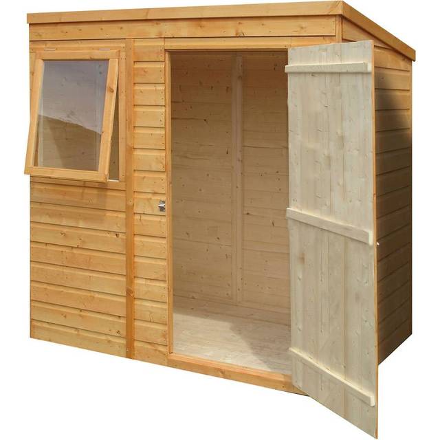 Shire Shiplap Pent Shed 6x4 - Honey Brown