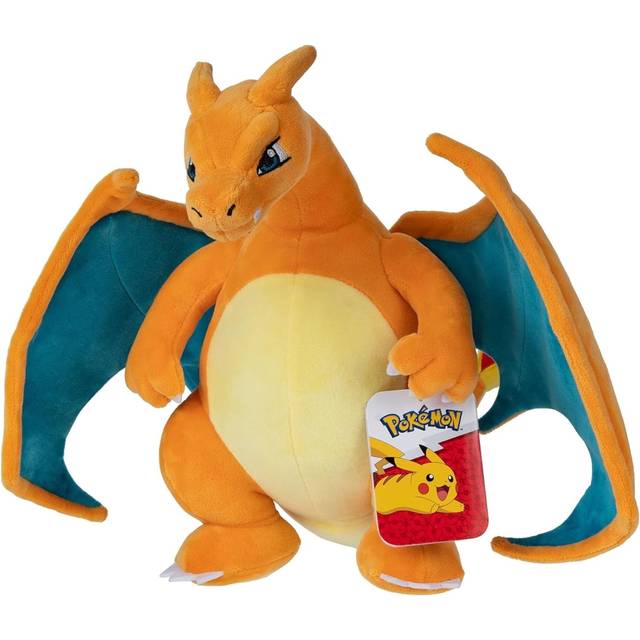 Pokemon Gosedjur XL Charizard 30 cm PKW3723 – Pokemon plyschleksak – ny 2024 – Pokemon plysch – officiellt licensierad Pokémon-leksak - For barn 2+