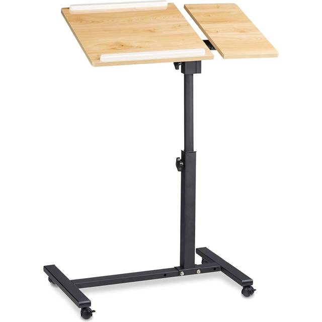 Relaxdays - Laptop Table Height-Adjustable 95 x 60 x 40 cm Notebook Stand also for Lefties Sofa Table Side Table Laptop Desk with Wheels & Surface