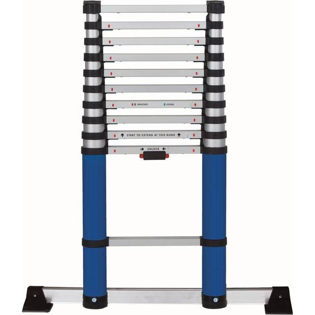 Werner 8703220 Telescopic Extension Ladder 3.2m 11 Rung c/w Stabiliser Bar