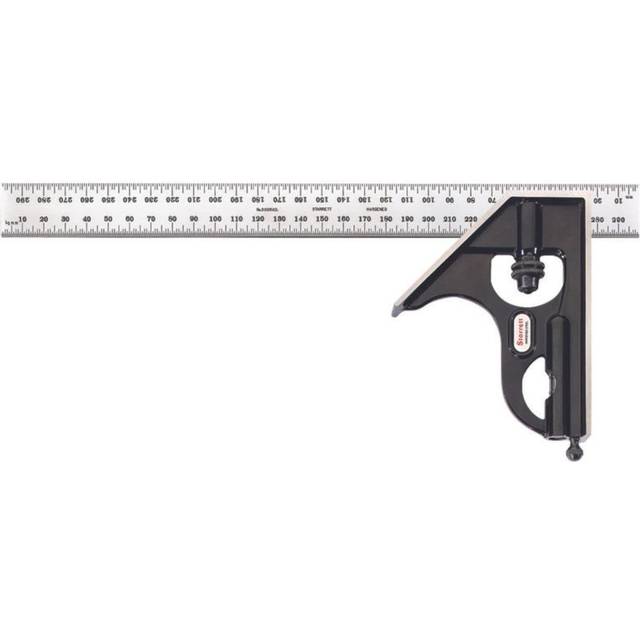 11MH300 Cast Iron Square Head With Regular Blade Combination Square Black Wrinkle Finish 300 mm Size