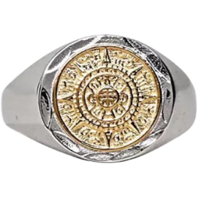 Serge Denimes Mens Silver Compass Sterling-silver Signet Ring U - SILVER
