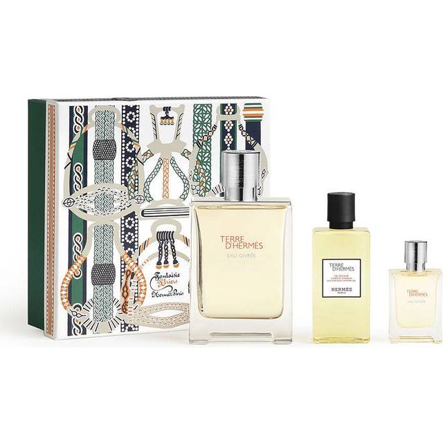 Hermes Terre d'Hermes Eau Givree 100ml EDP + 80ml Shower Gel + 12.5ml EDP Mini For Men GIFT SET
