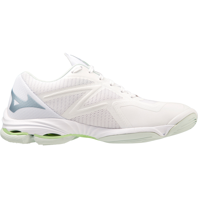 Wave Lightning Z7 W inomhusskor, White/Glacial Ridge/Patina Green, Dam, 6
