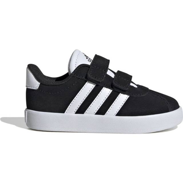 adidas Unisex – Barn VL COURT 3.0 SHOES INFANTS, core black/Cloud white/core black, 22 EU