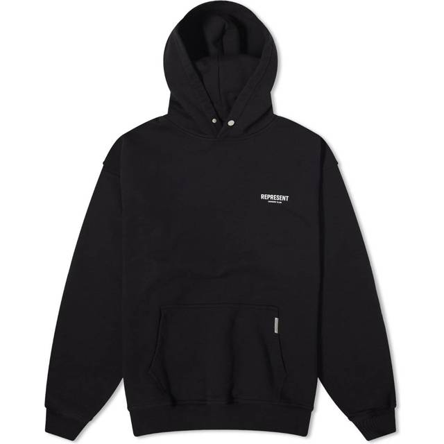 REPRESENT Owner’s Club Cotton-Jersey Hoodie - L - Black