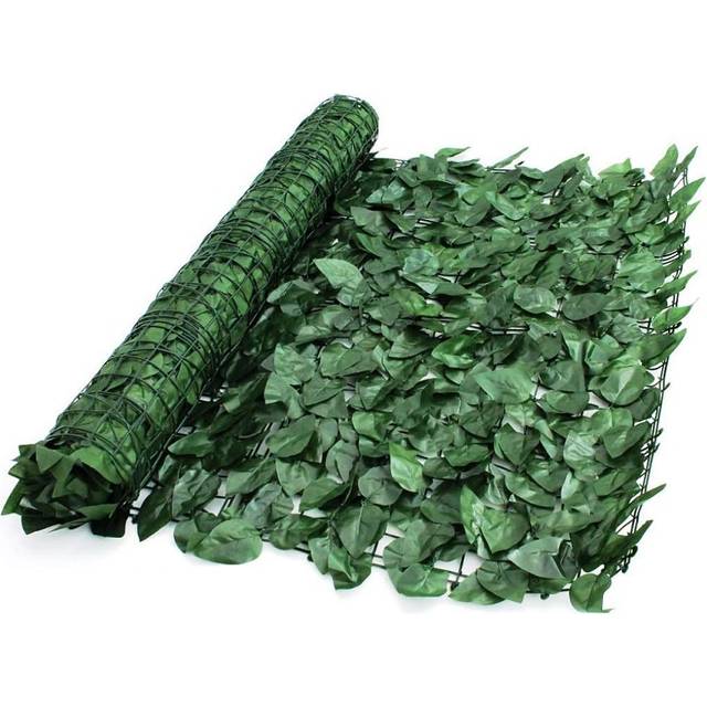 Artificial Ivy Leaf Hedge Screening - Green / 100cm