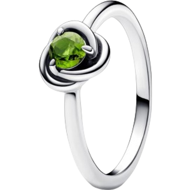 Pandora August Birthstone Eternity Circle Ring - 48 - Green