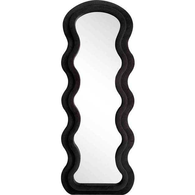 Black Wobble Standing Mirror 60 x 160cm - The Port. Co Gallery - 160 x 60cm