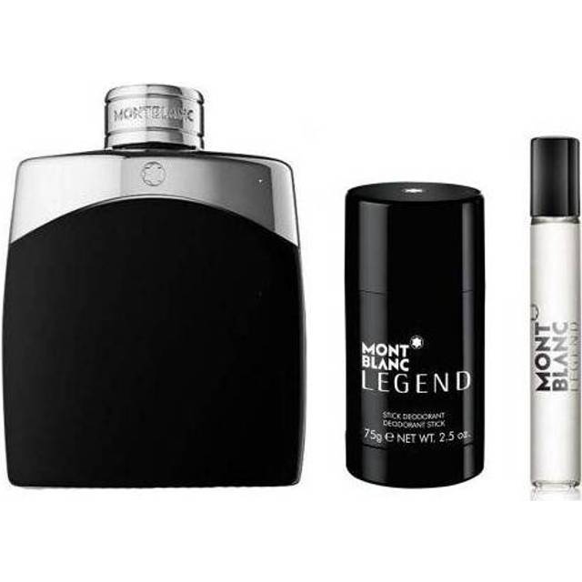 Mont Blanc Legend 3 Pcs Set For Men: 3.3 Eau De Toilette + 0.25 Eau De Toilette + 2.5 Deodorant Stick