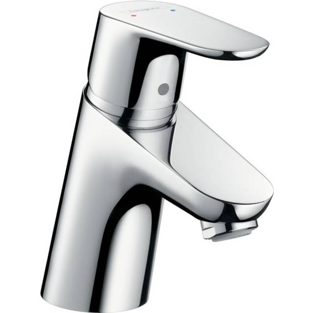 Hansgrohe Focus Chrome Single Lever Basin Mixer Tap 70 With Push-Open