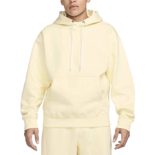 Sweatshirt Nike Solo Swoosh Fleece Pullover Hoodie Alabaster/ White XS (XS)