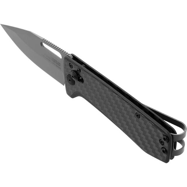 SOG Ultra XR 2.8-Inch Titanium Nitride Coated CRYO CPM S35VN Blade Carbon Fiber Handle Folding Knife in Black