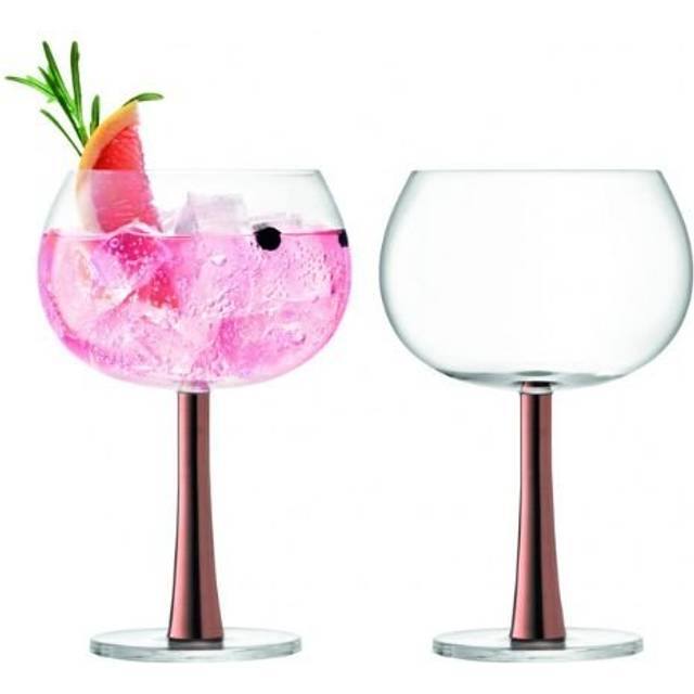Gin-ballongglas, platinglas, platina, 2 x 420 ml