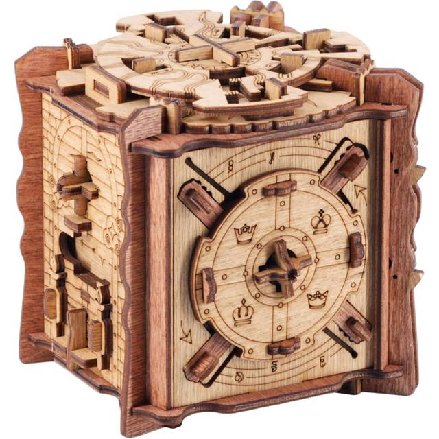 iDventure Cluebox - Cambridge Labyrinth Maze - Puzzle Box Escape Room Game - Unique 3D Wooden Puzzles For Adults