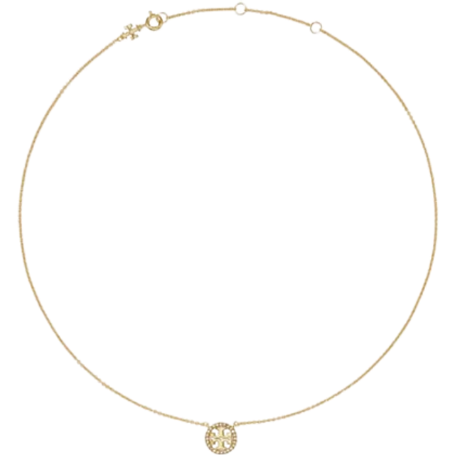 Tory Burch Miller Gold-Plated Crystal Necklace