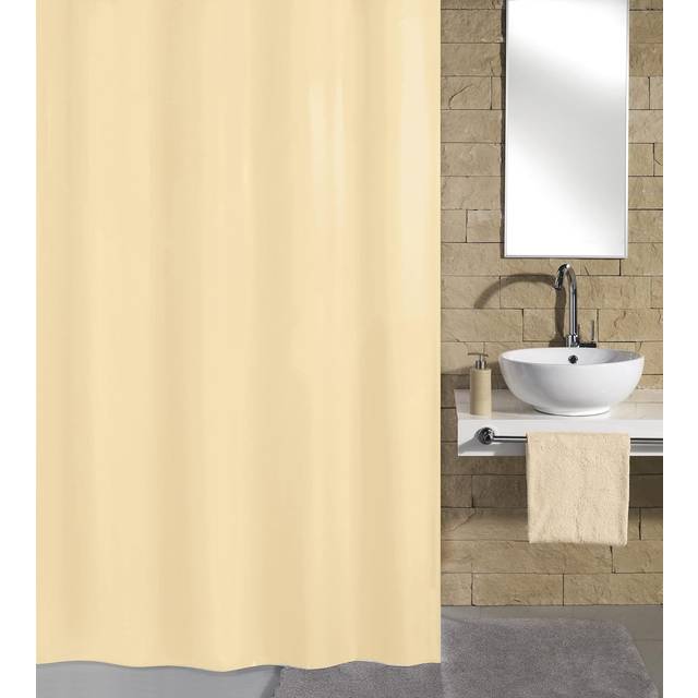 Litet moln Kito duschdraperi, polyester, natur, 120 cm x 200 cm