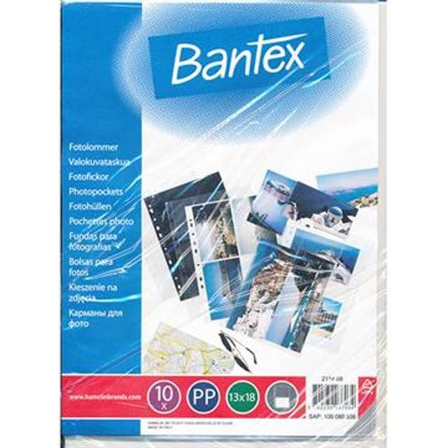 Bantex Fotoficka 13x18 0,1mm tvärformat 4 foton trans. (10)