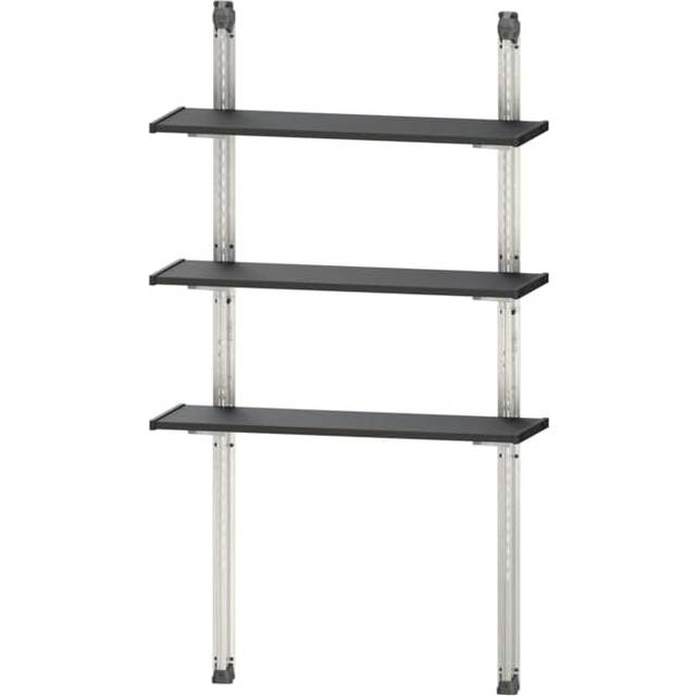 Keter Shelving Kit - 970 x 300 x 10mm - Black & Silver